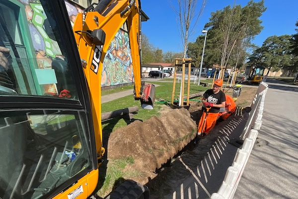 Umfassende Tiefbauleistungen und Kabelverlegung